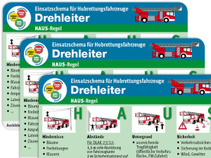 Einsatz-Taschenkarte für Hubrettungsfahrzeuge - Drehleiter (Rückseite)